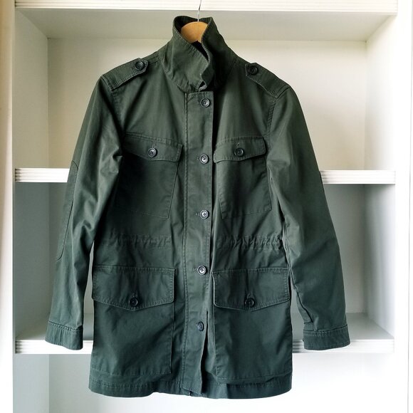 Banana Republic Factory Four Pocket Military Jacket – Mallard Green - Sz S - Picture 1 of 10